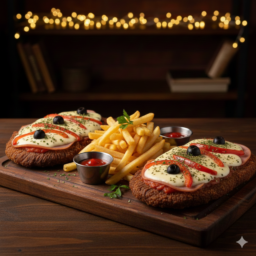 Promo 10 - Napolitana Con Fritas para 2 pers. 